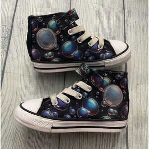 Bubbles Converse All Stars Boy Girl Toddler High Tops Shoes, Size 7
